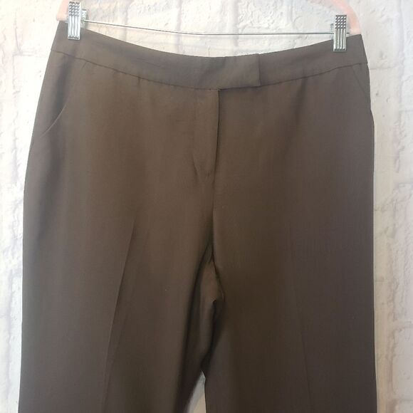 ANNE KLEIN 100% SILK Career Wide Leg Trousers - Picture 2 of 7